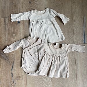 Quincy Mae bundle. 0-3 months. Pink/rose tone